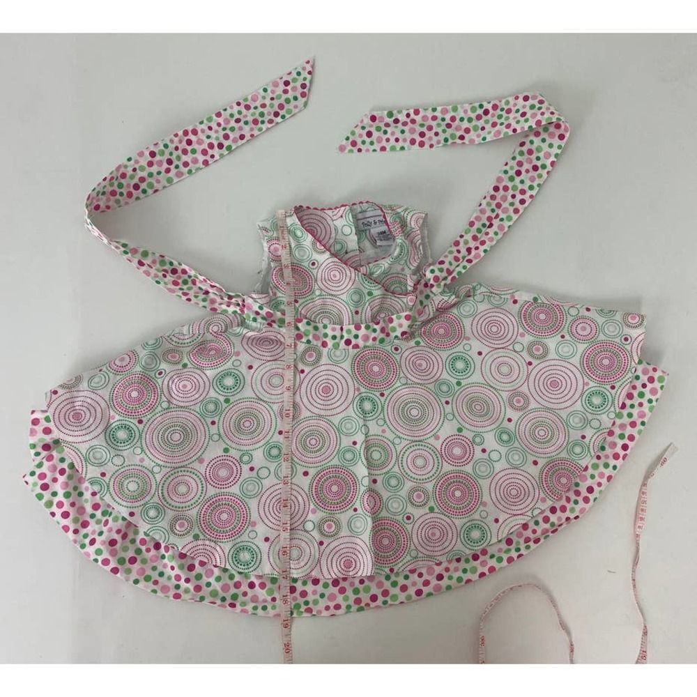 Polly & Freinds Dress Pink Green Spring Summer - Size 24 Months - Picture 4 of 7